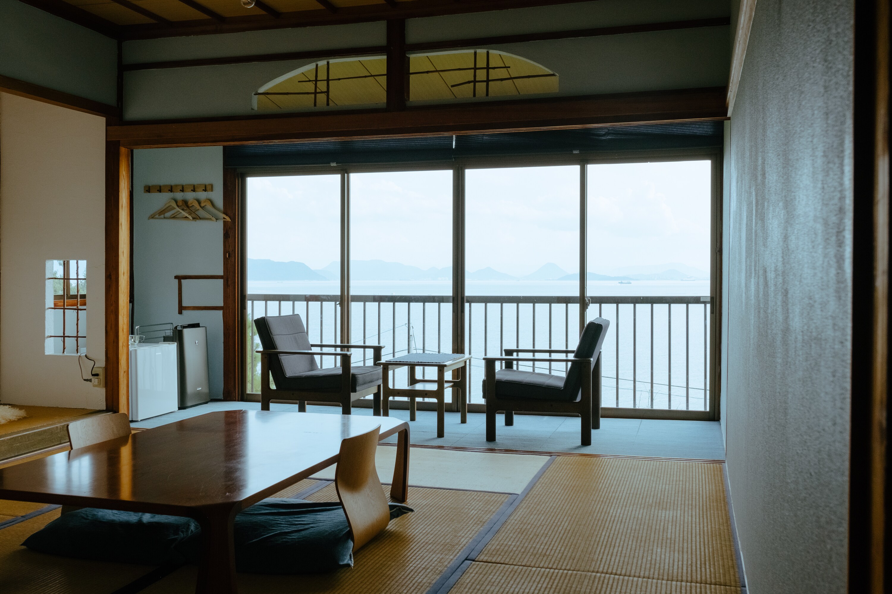 "Asagi" denim Japanese-style room with a view of the Seto Inland Sea