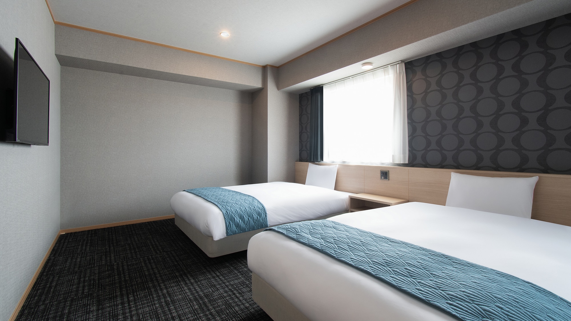 ① 豪華客房（西式客房）床寬140公分 x 2