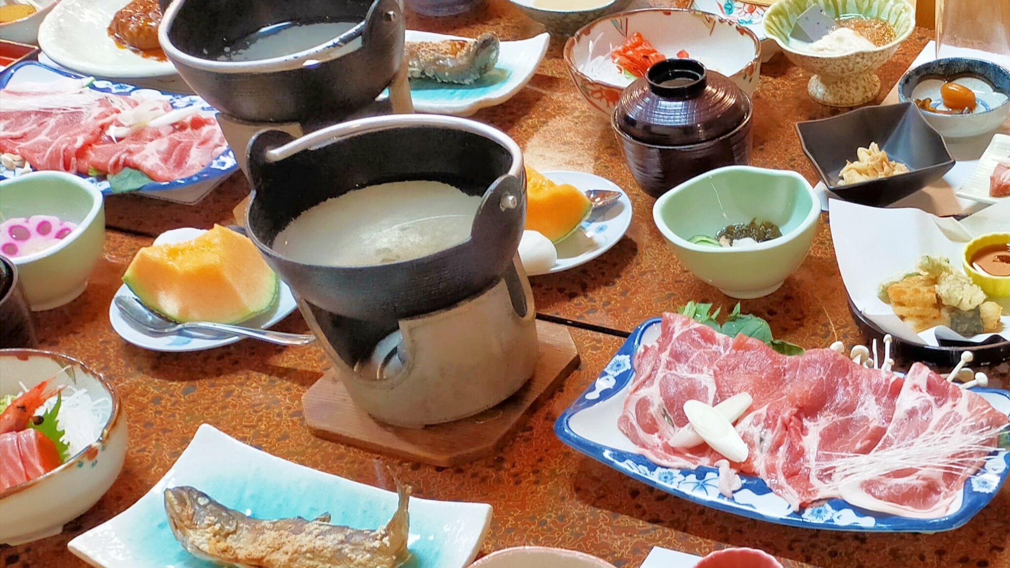 Dinner example: Hot spring shabu-shabu