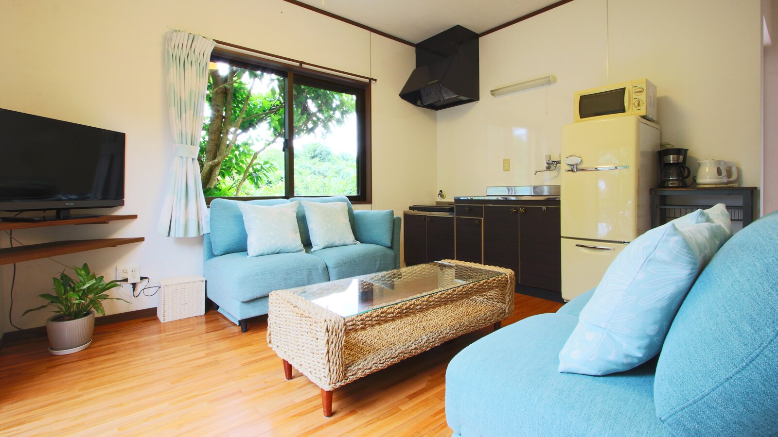 Living room & kitchen*