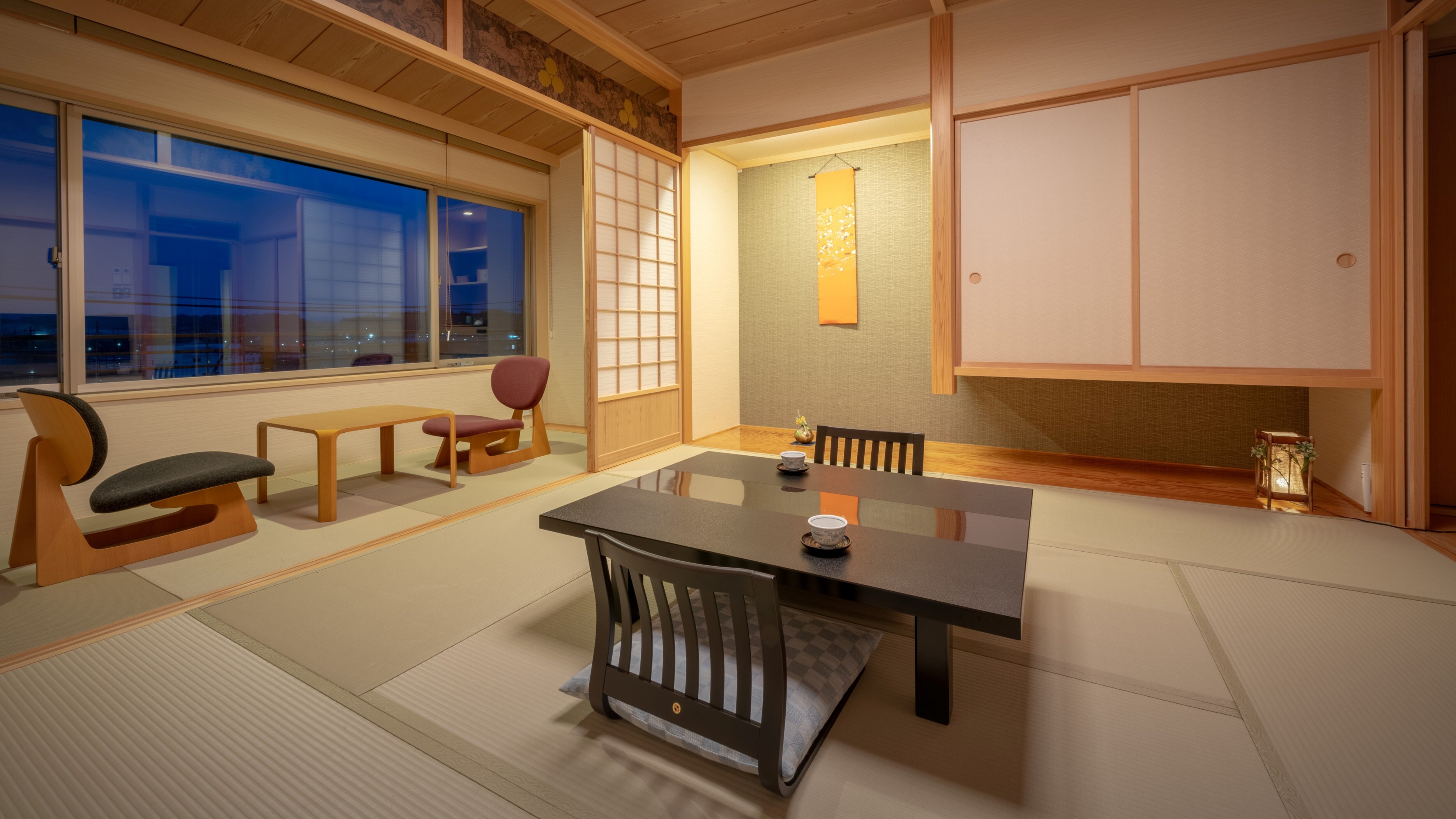 Kamar bergaya Jepang 8 tikar tatami + pelek lebar