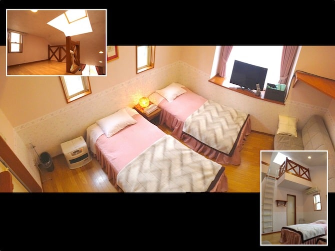 [Room introduction] This is a twin room with a loft.