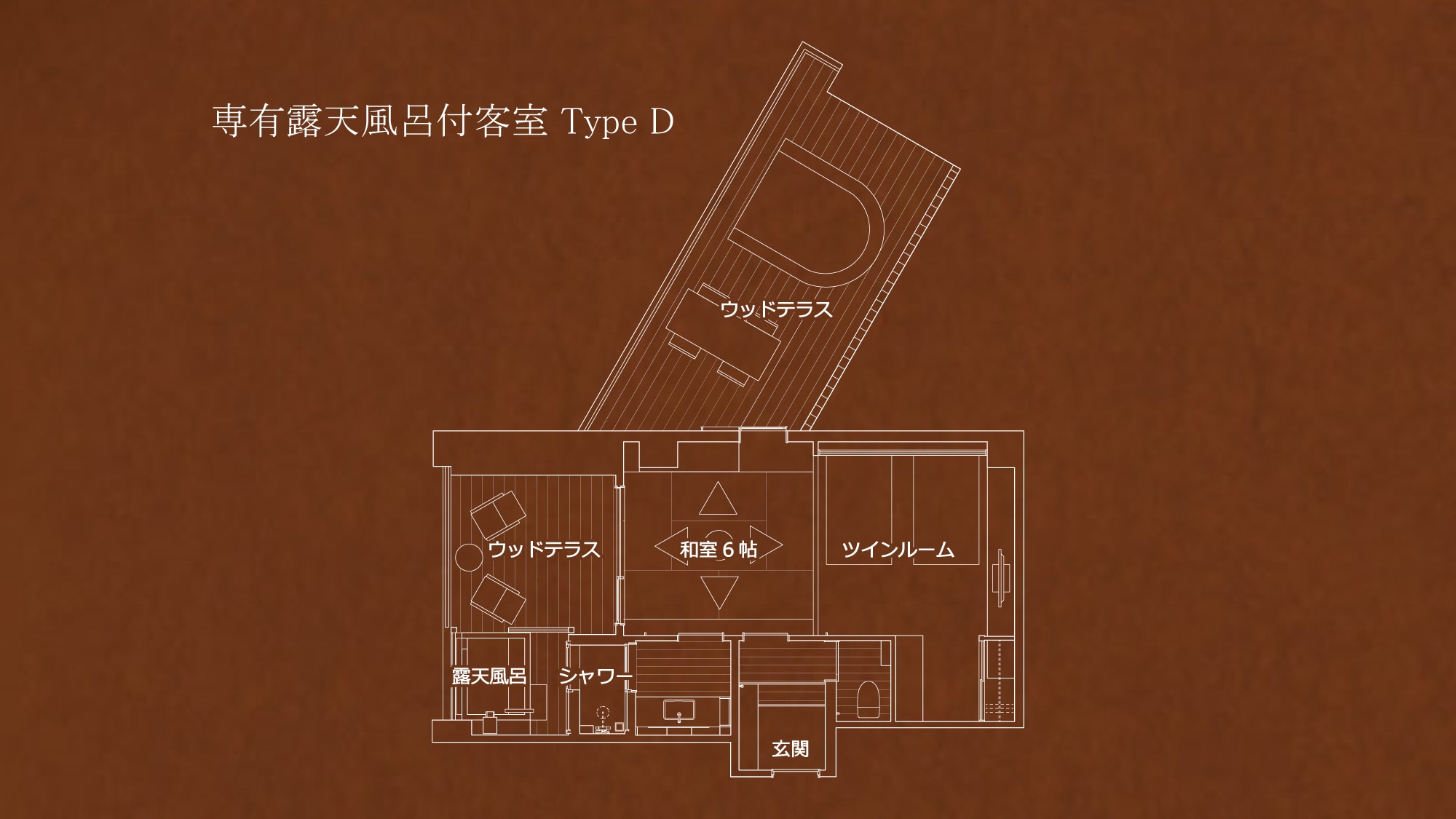 附设露天浴池的日西式客房D型