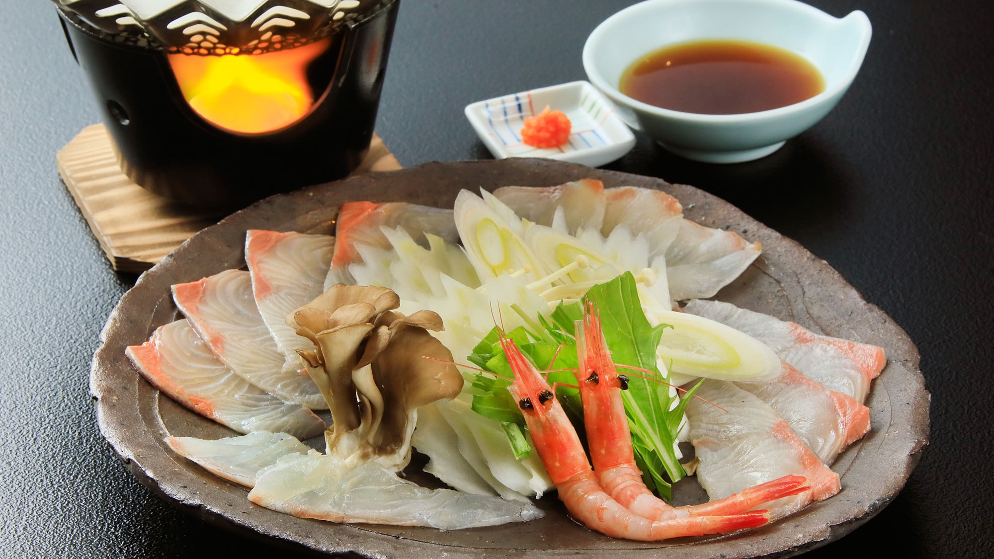 [Warna-warni Kaiseki] Hidangan utama pilihan "Seafood shabu-shabu"
