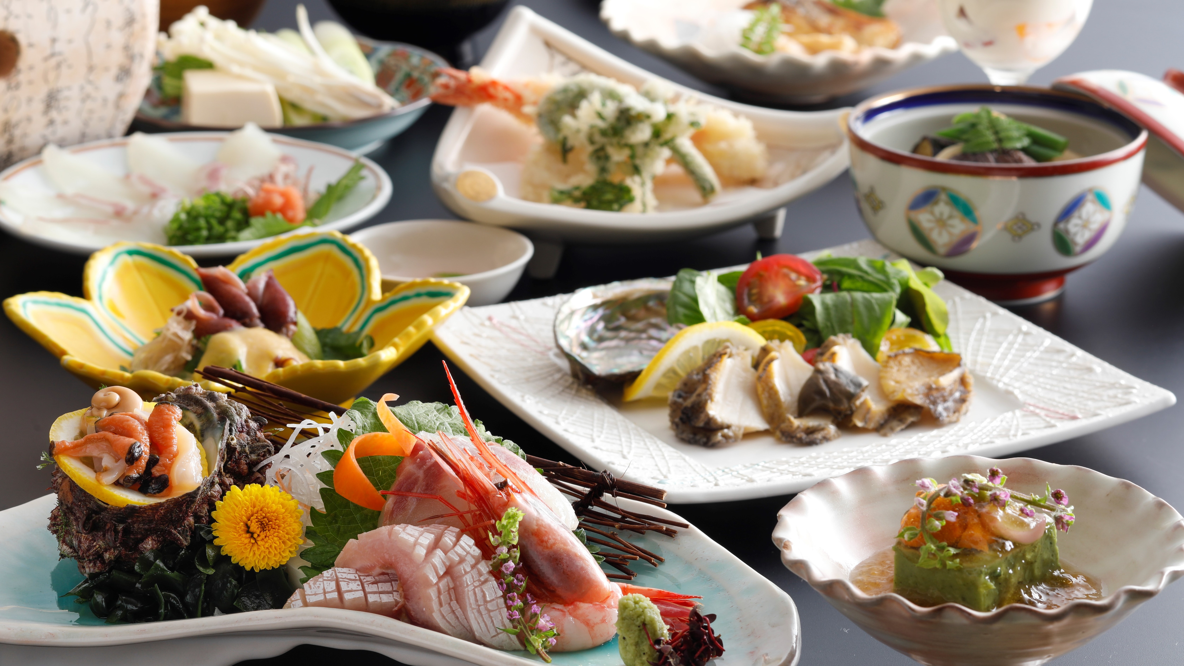 【春天/丹後味覺懷石料理】享受鮑魚牛排和當地生魚片等新鮮美味！