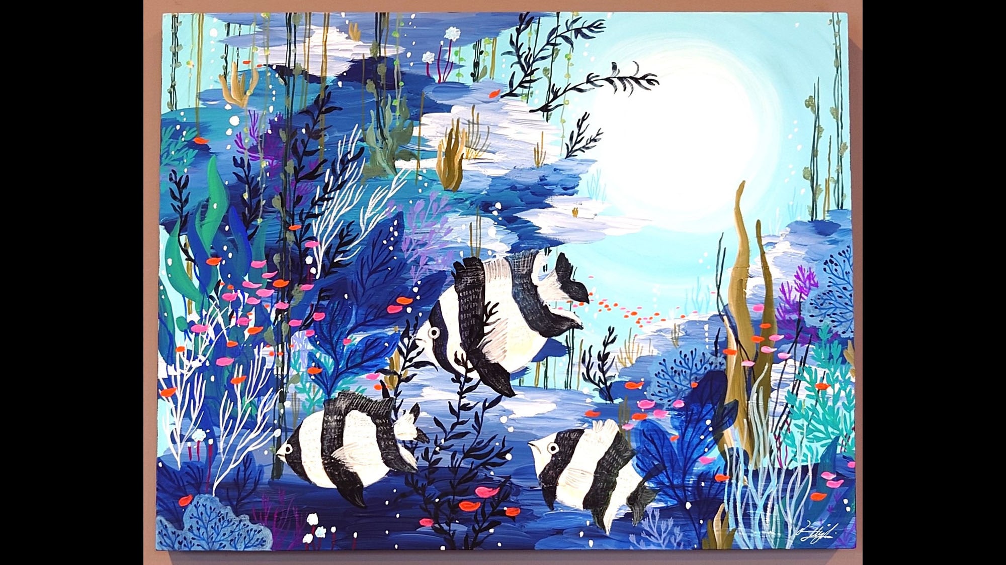 [Inside the museum] Paintings by picture book author "Mizuki Kanda" from Onagawa Town