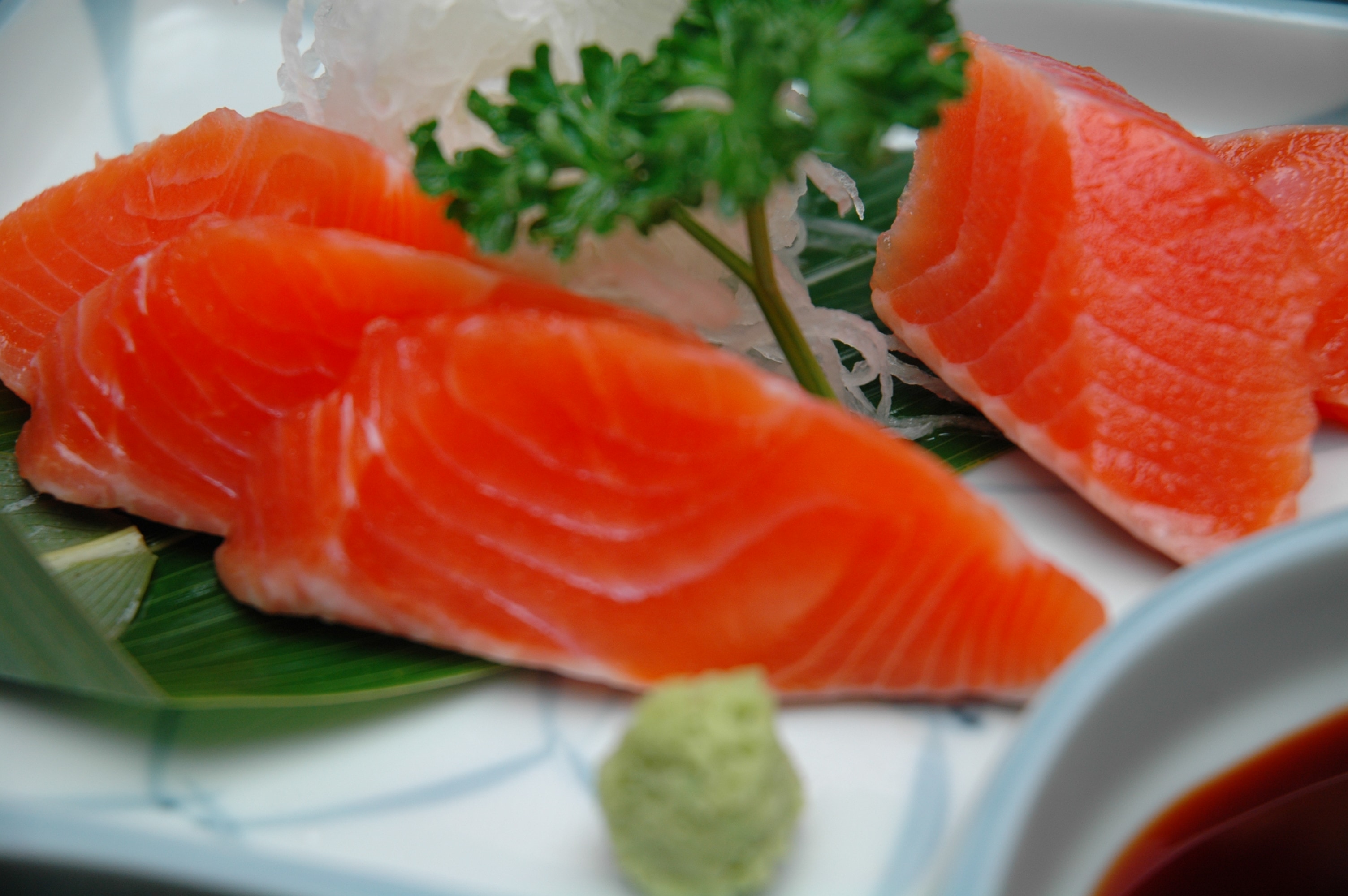 Shinshu salmon sashimi
