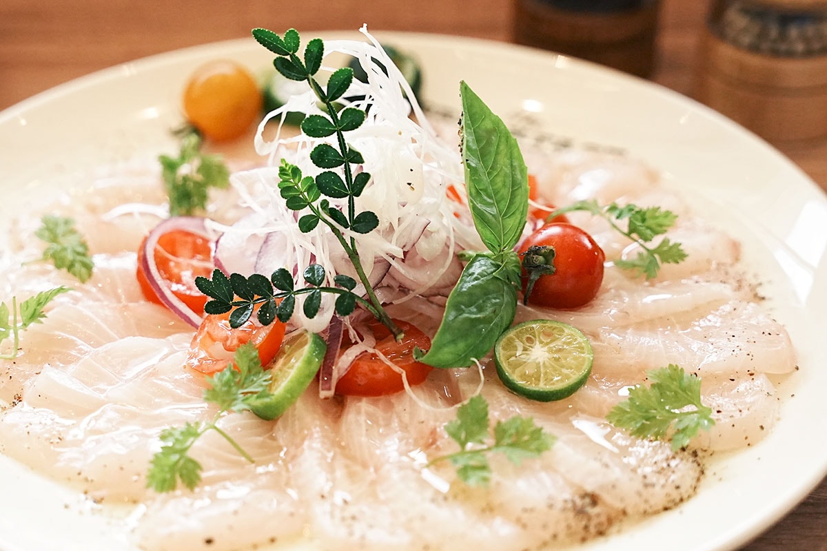Carpaccio caught in nearby waters