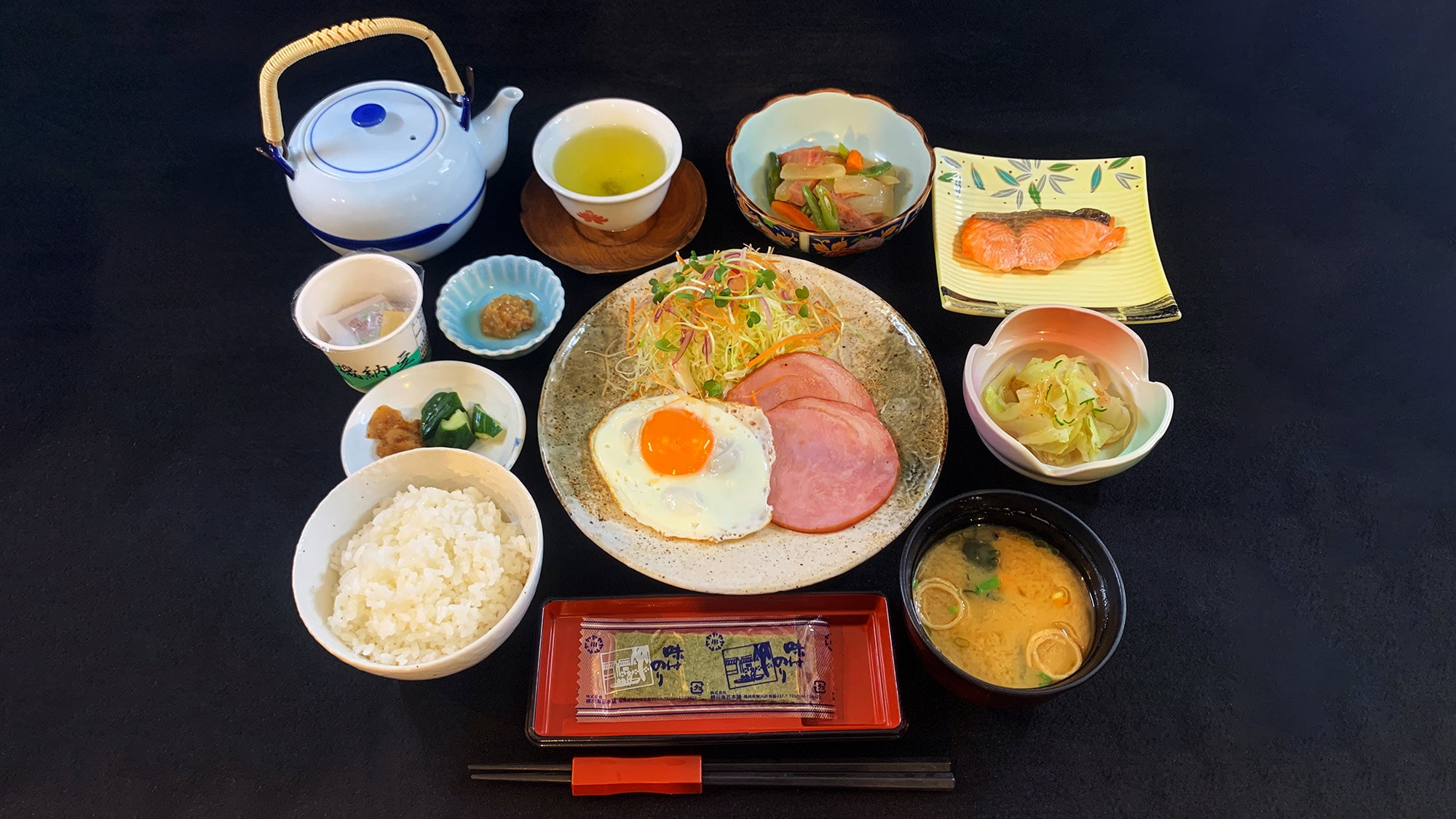 Japanese breakfast / Japanese food with plenty of volume and peace of mind