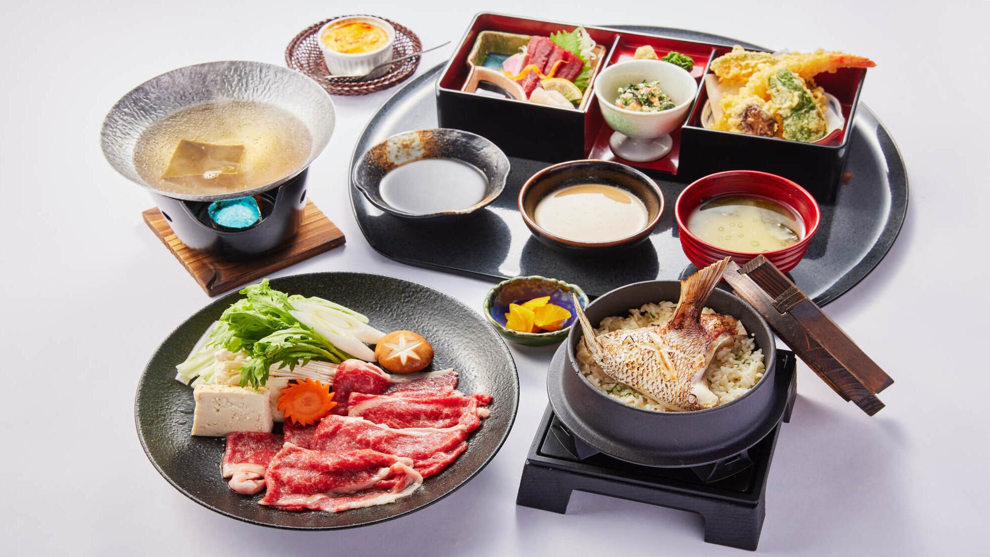 Kumamoto red beef shabu-shabu course