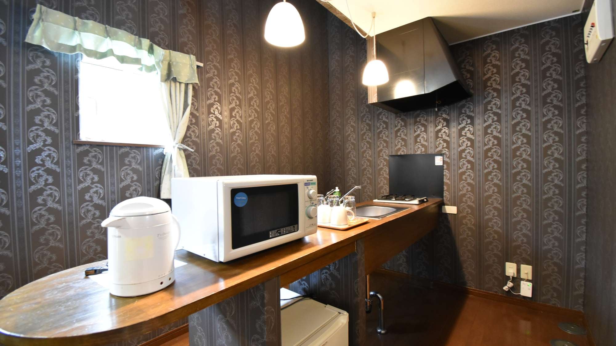 ・All buildings have common facilities: pot, microwave, cups