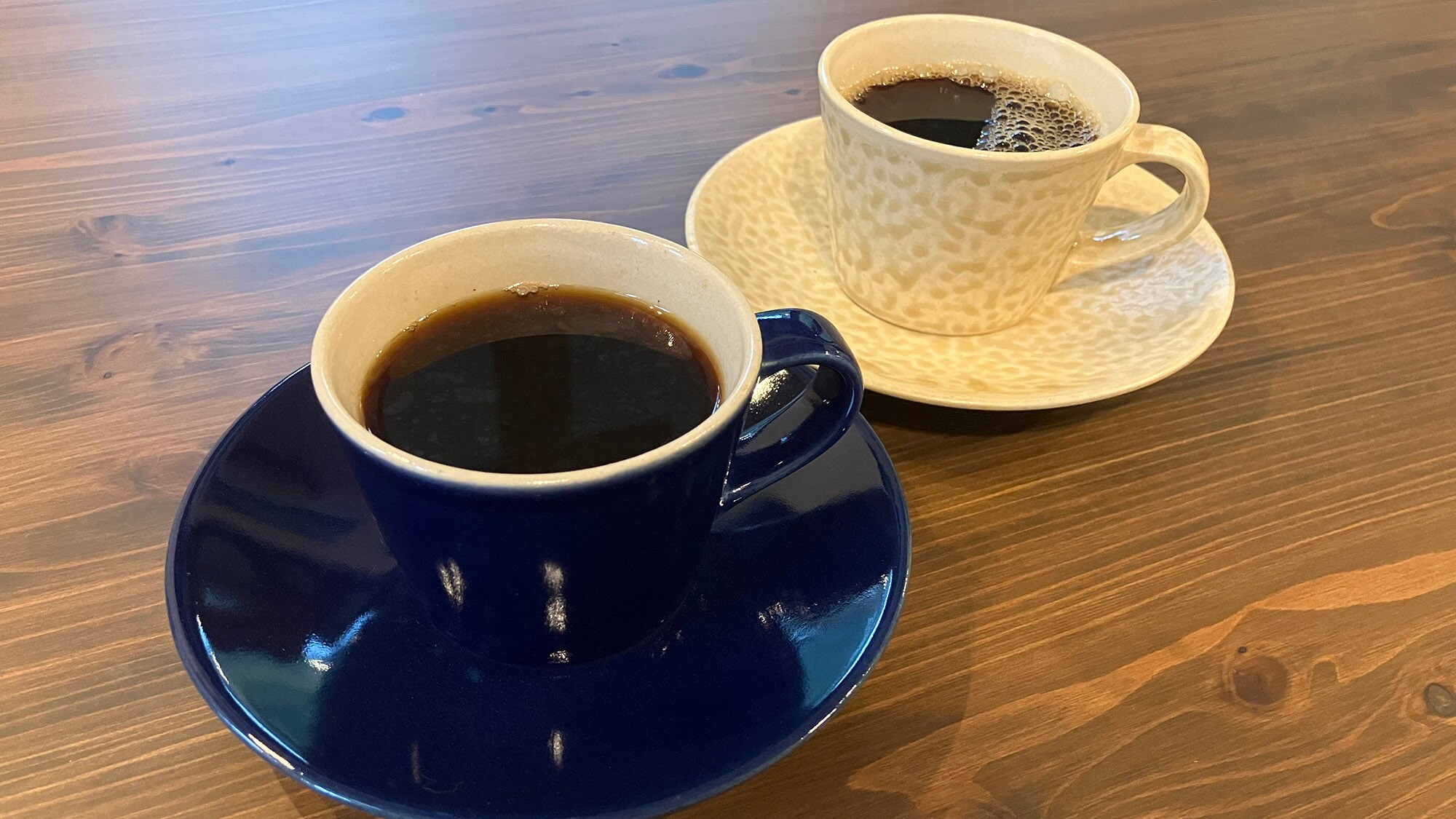 ・[Drinks] The coffee cups are Mashiko ware, a specialty of Tochigi. Look forward to seeing what colors you get!