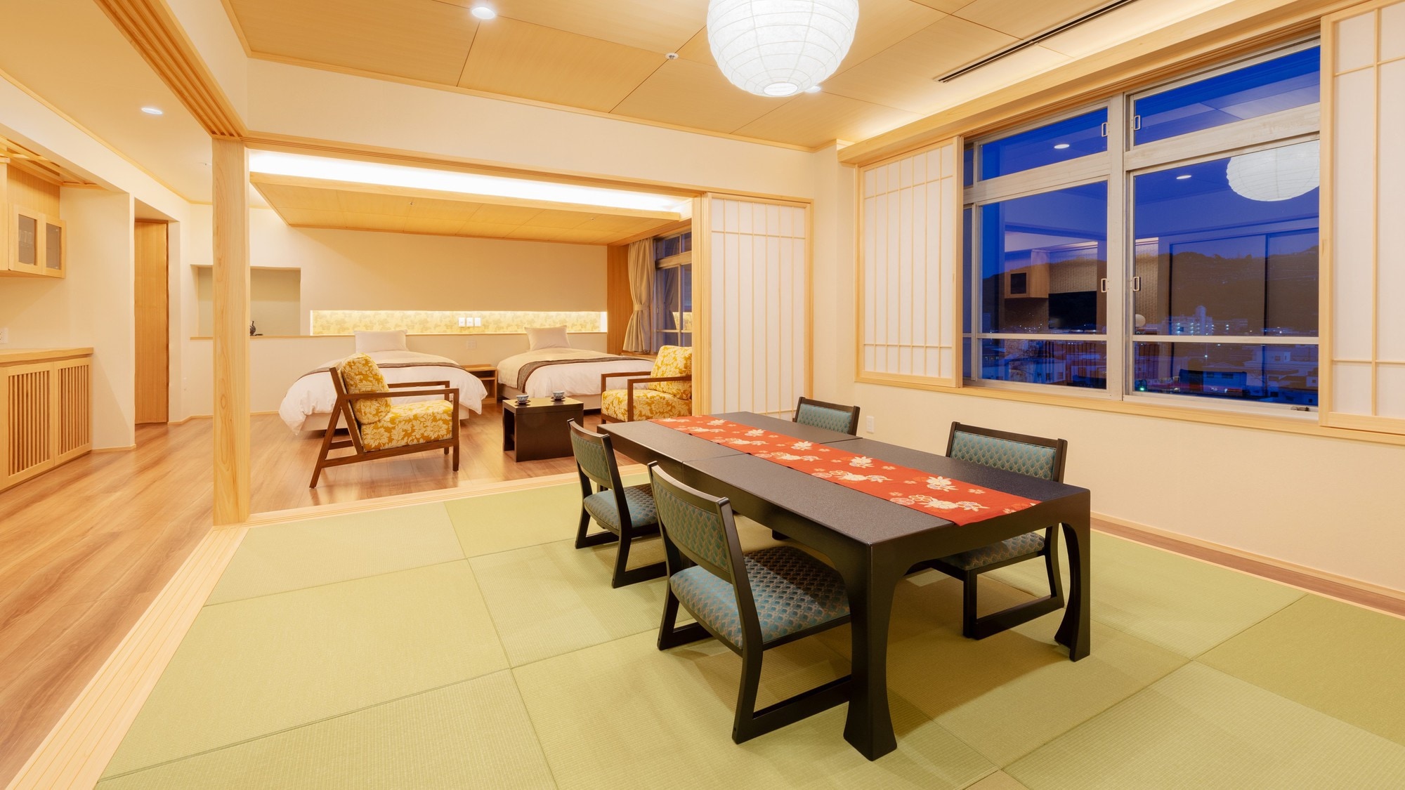 [Tensei Barrier-Free Special Room] 使用土佐柏、土佐日本紙等的特別客房
