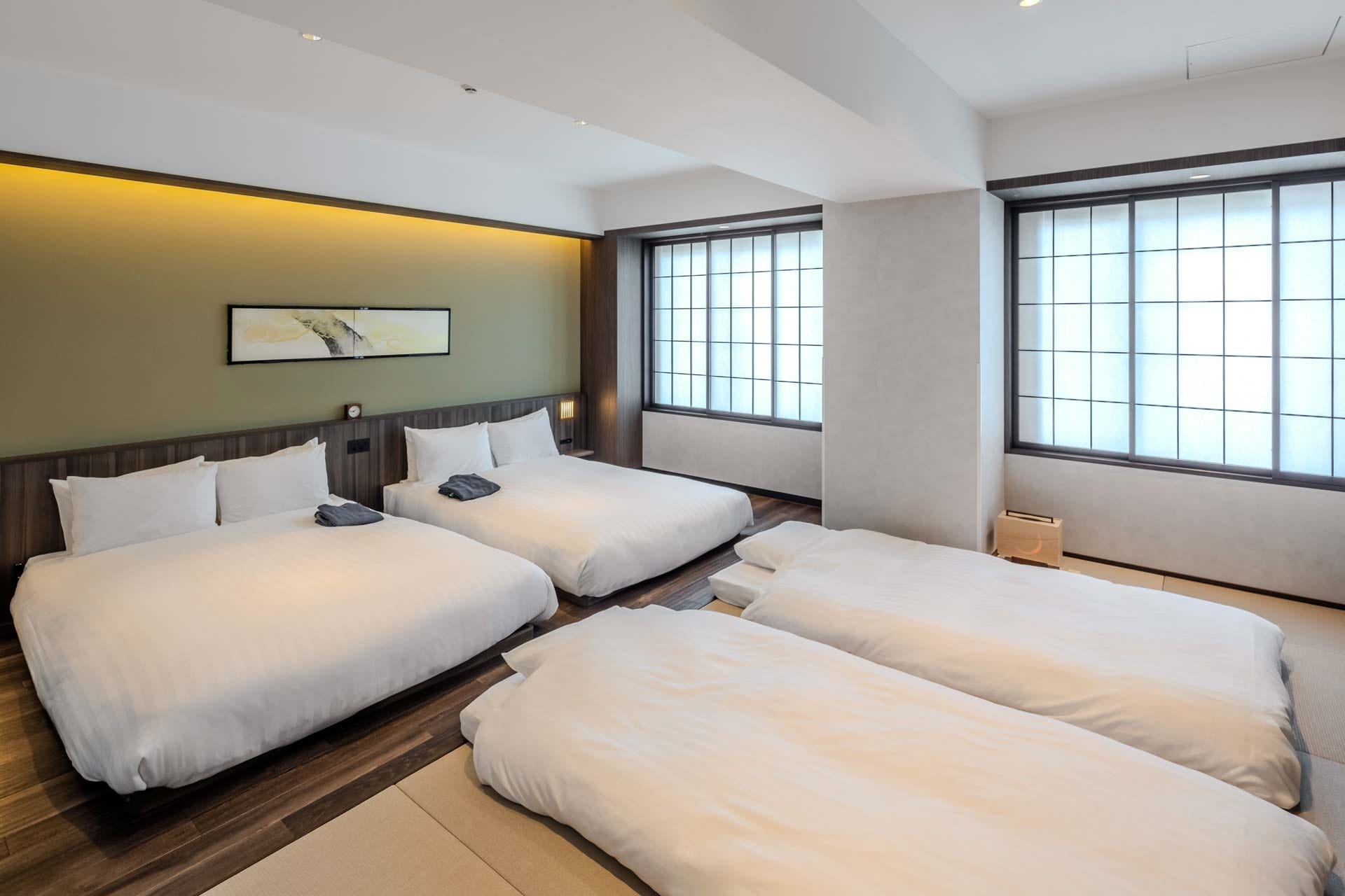 [Deluxe Family Bungo] Futons will be provided for groups of 3 or more.