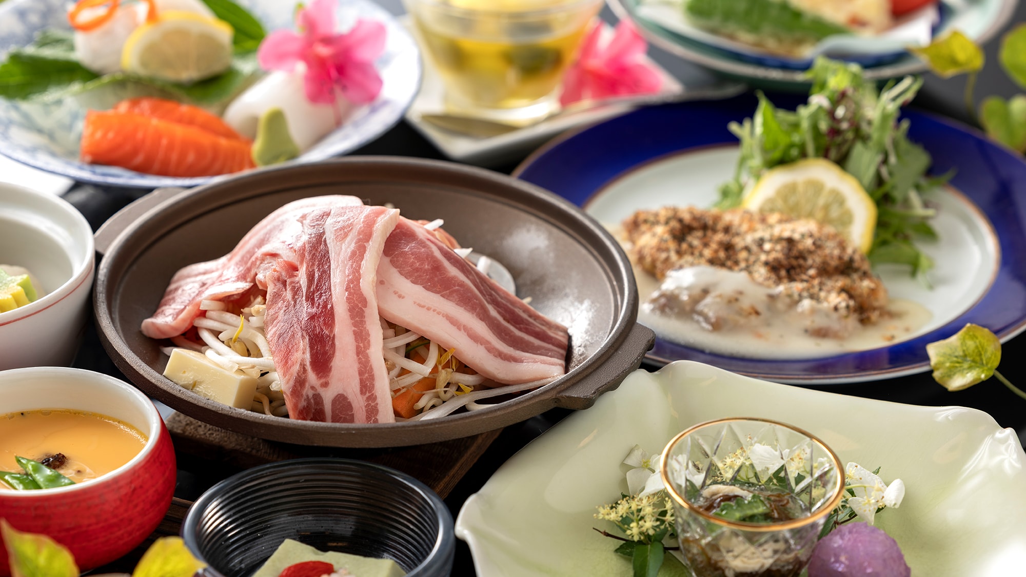 [Dinner example] Unzen Colorful Kaiseki Course *Image (subject to change depending on the season)