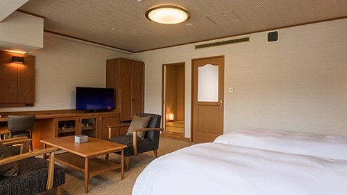 [Twin Room] -Limited to 5 rooms on the top floor of the hotel. Please enjoy the best view of Yumoto Kissho.
