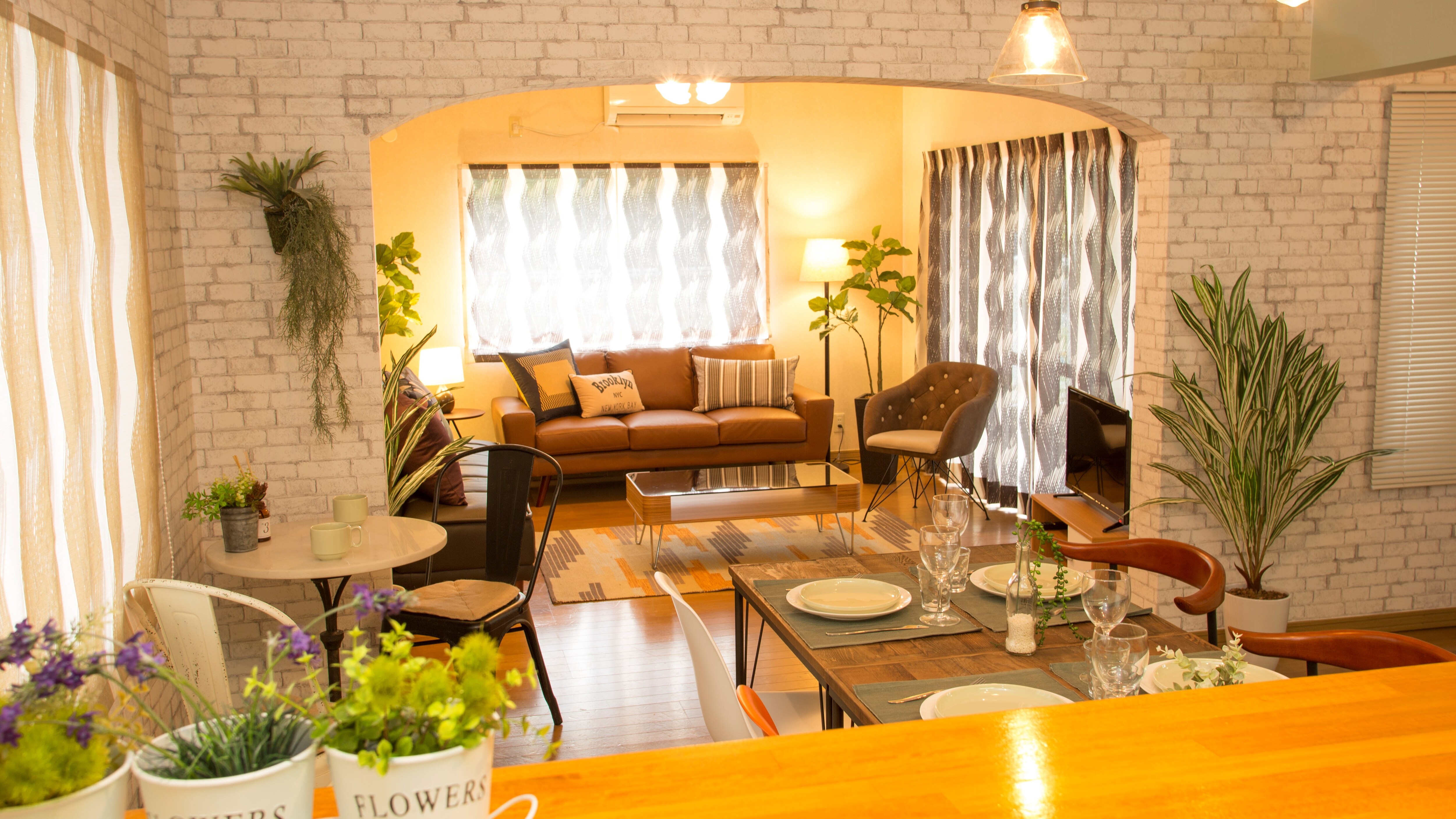 Dining and living room