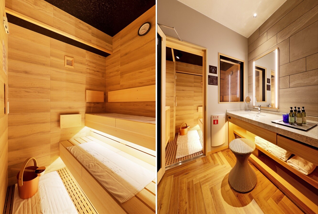 2nd floor sauna, open-air bath, Japanese-Western room with hot spring bath "Sousous" Sauna