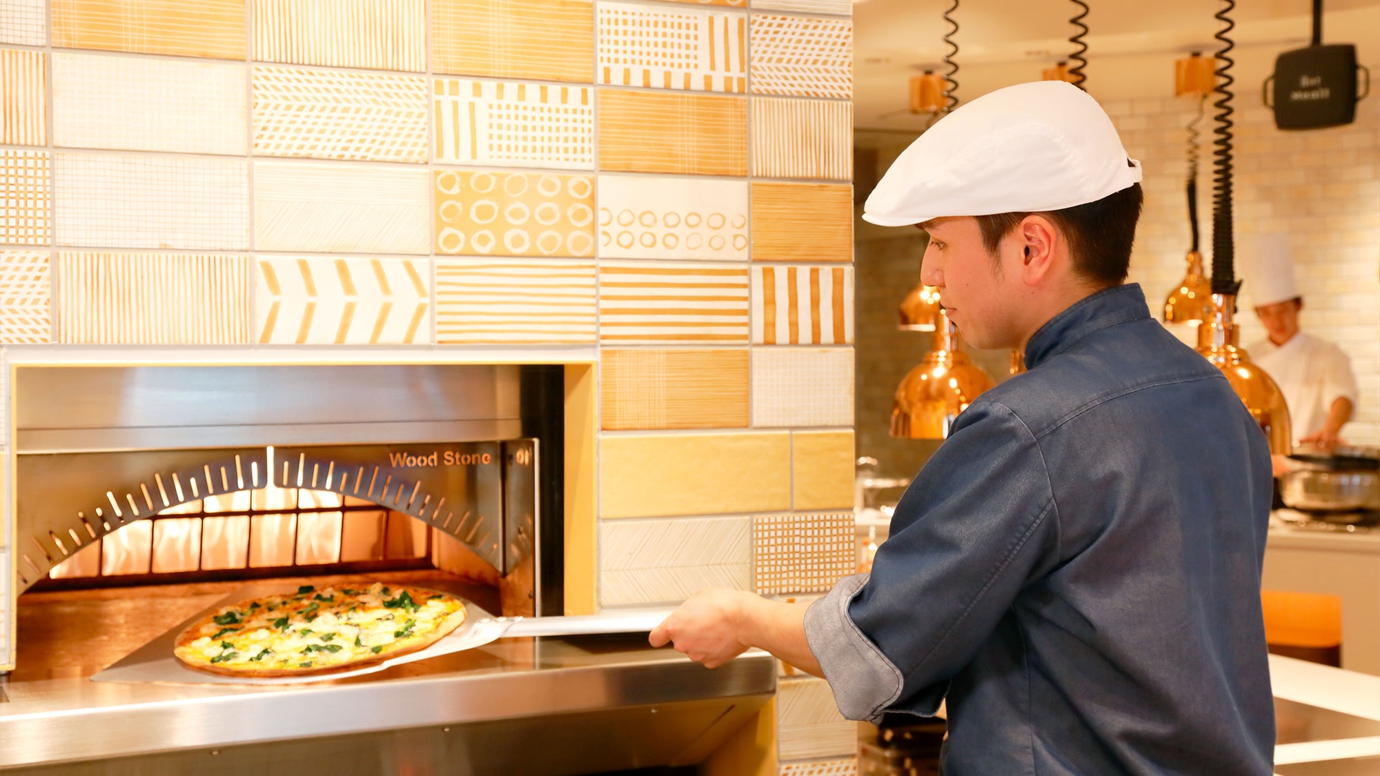 Our pride and joy: stone-baked pizza!