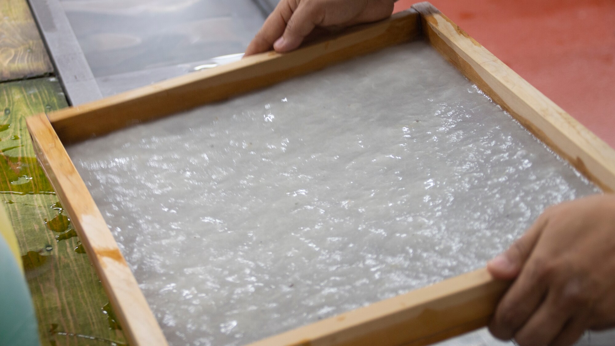 [Sharano-ki] Japanese traditional papermaking experience (one example)