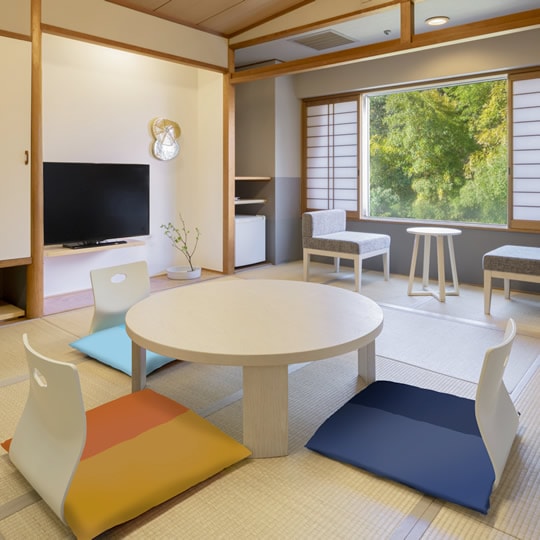 Kamar bergaya Jepang yang tenang