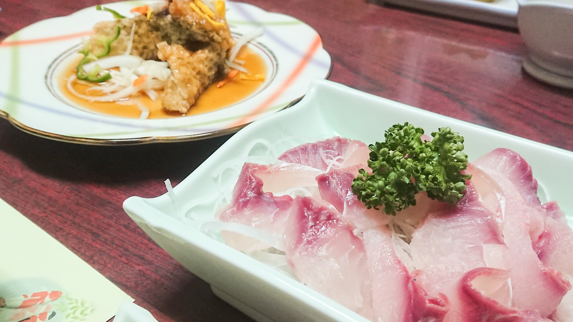 *[Dinner example] Unique and extremely fresh carp dish