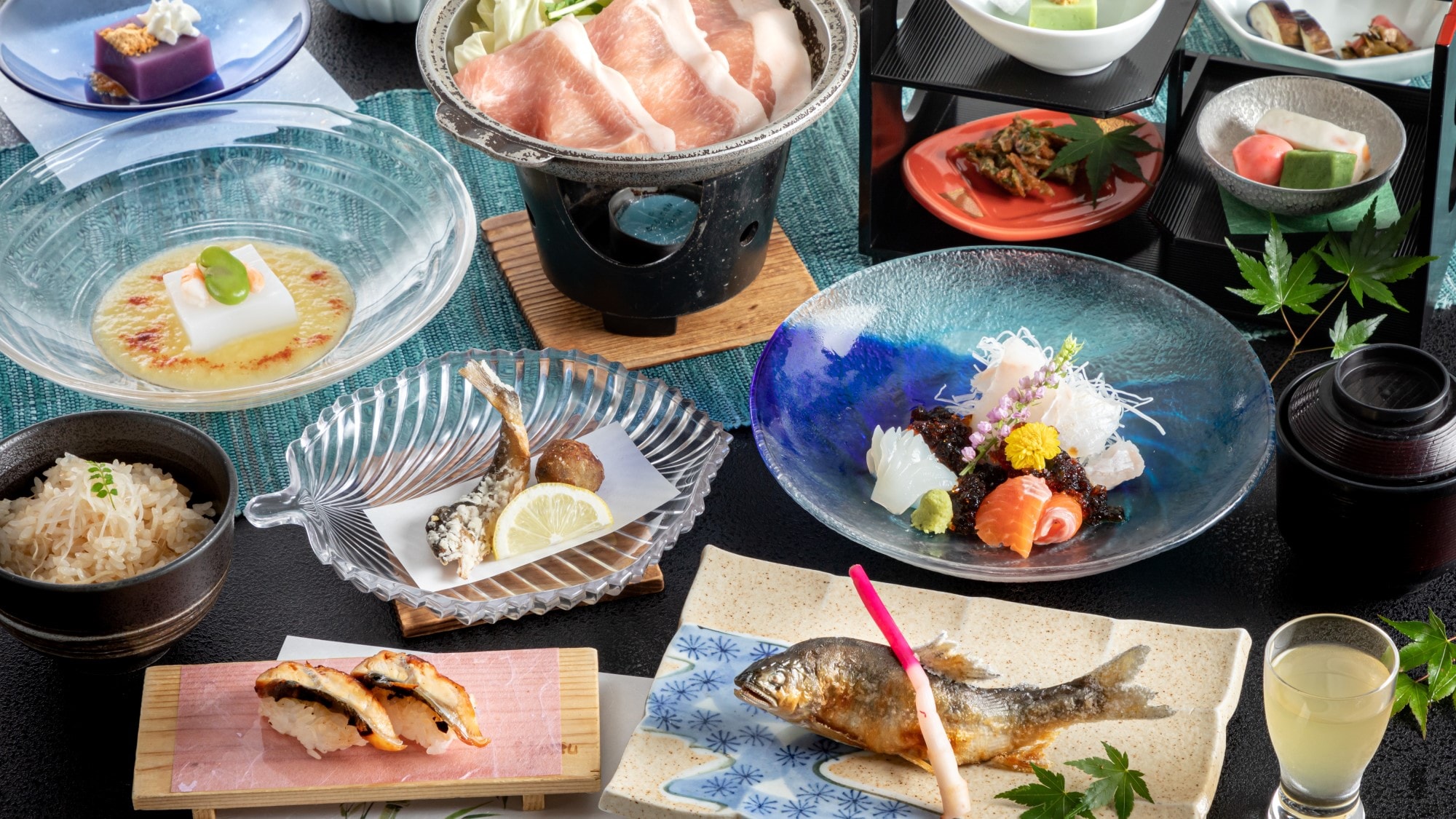 [晚餐] 標準的創意懷石料理示例