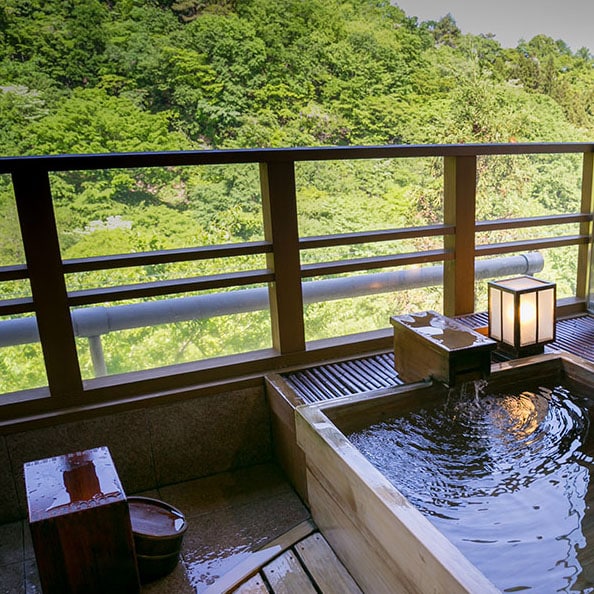 [Guest room with open-air bath] "Saho" guest room open-air bath