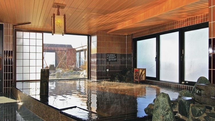 ◆ Men's public bath Natural hot spring Iwaki Sakura no Yu & lt; Indoor bath & gt;