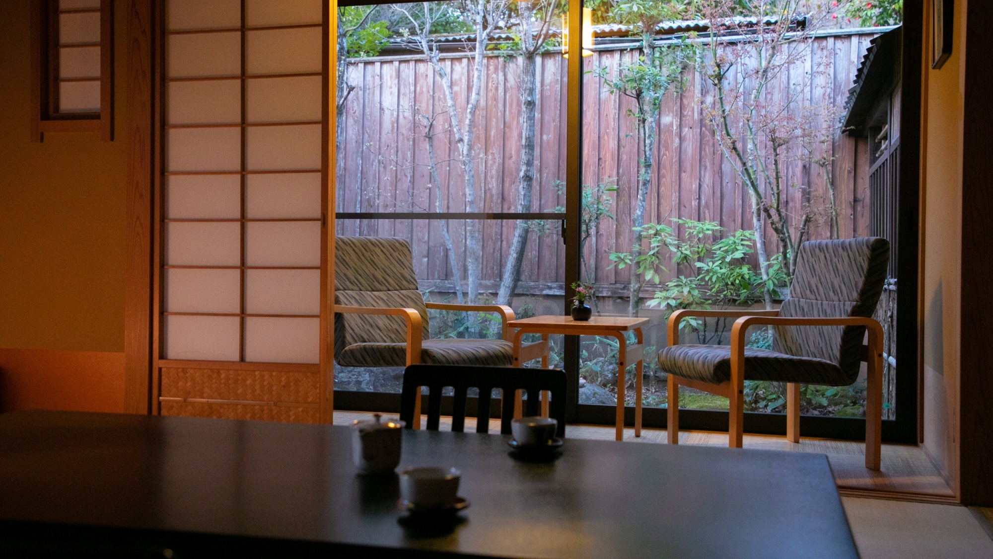 A gentle room with barrier-free access during the remote Kikyo