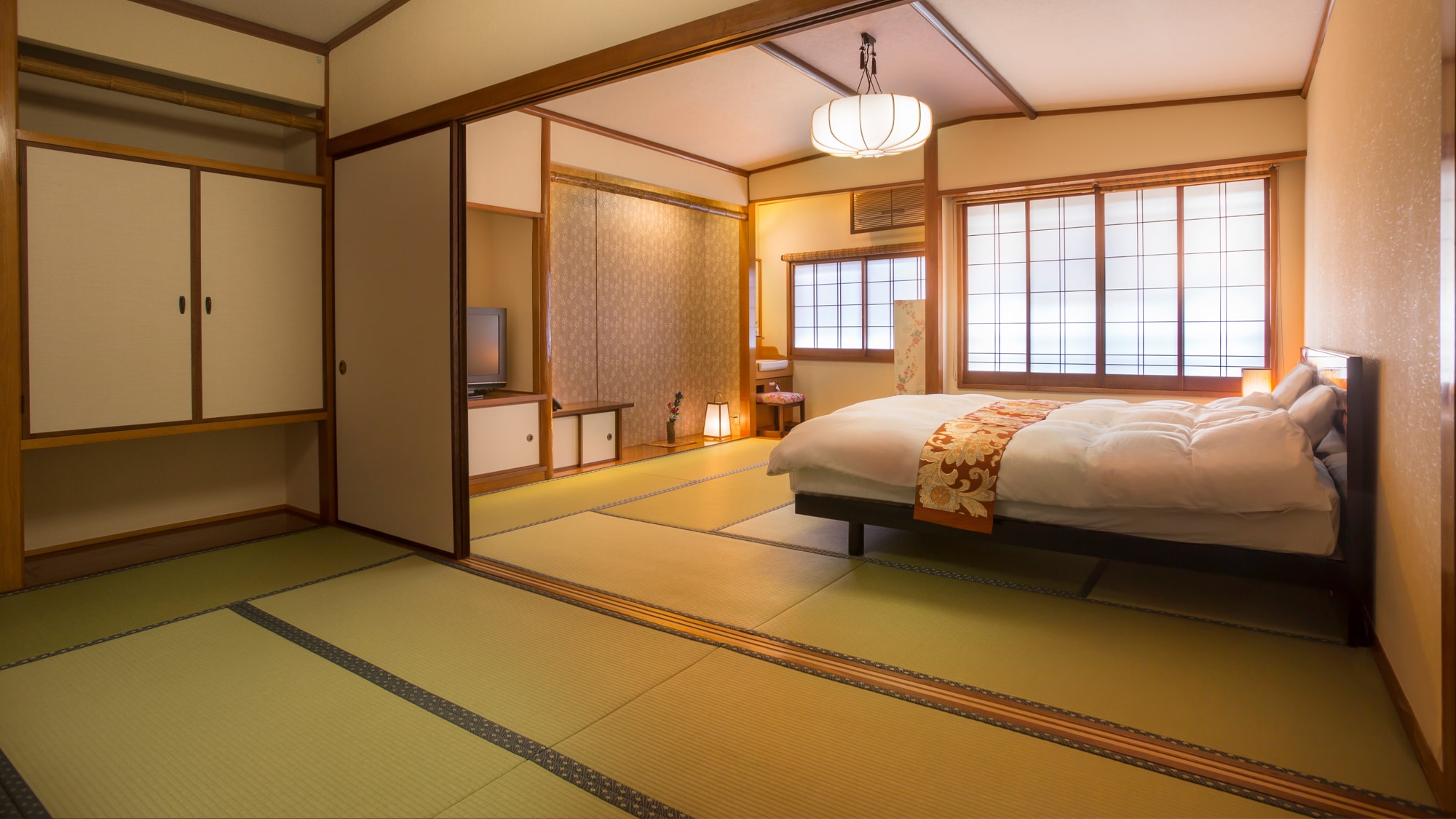 B-type 10 + 6 tatami twin bed with toilet 3rd floor non-smoking / Wfi