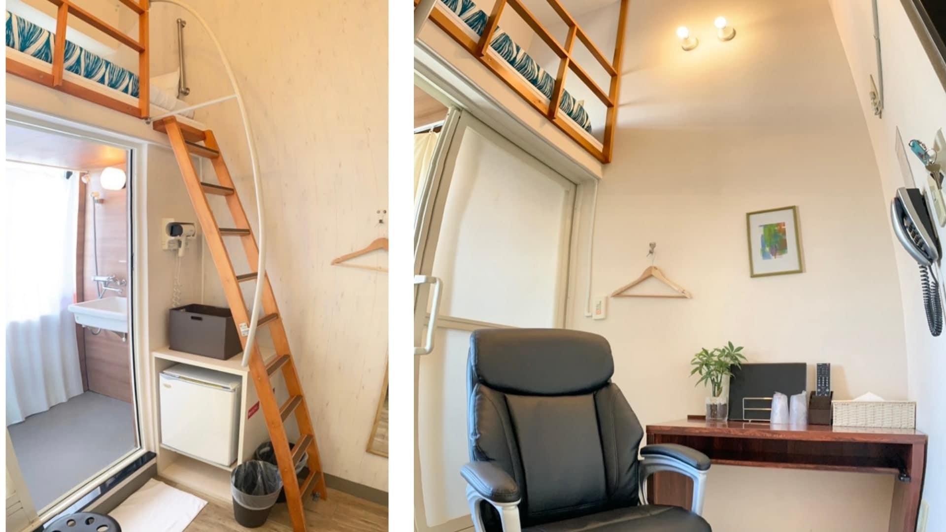 It is a new type of loft type room! !! * The work chair room is limited to the desk work plan.