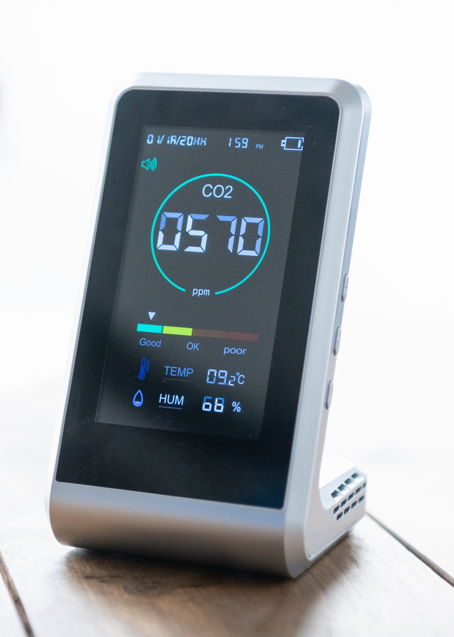 Carbon dioxide concentration measuring device