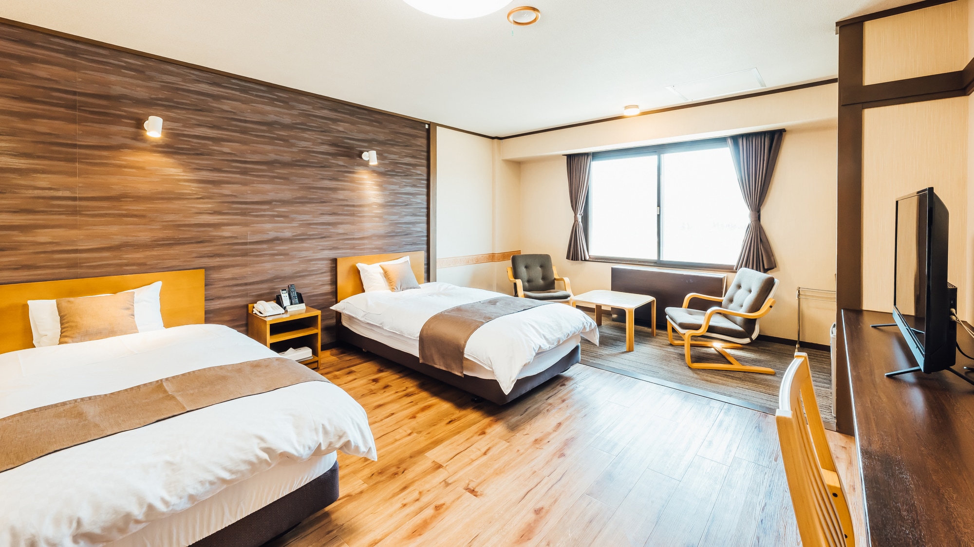 Chosui-kaku [Renovated] Twin Room | 22㎡ Western-style room