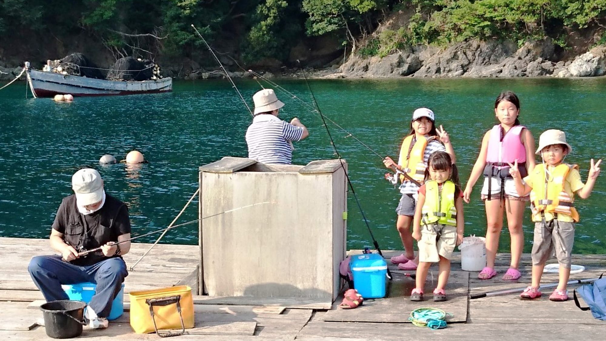 筏釣場景