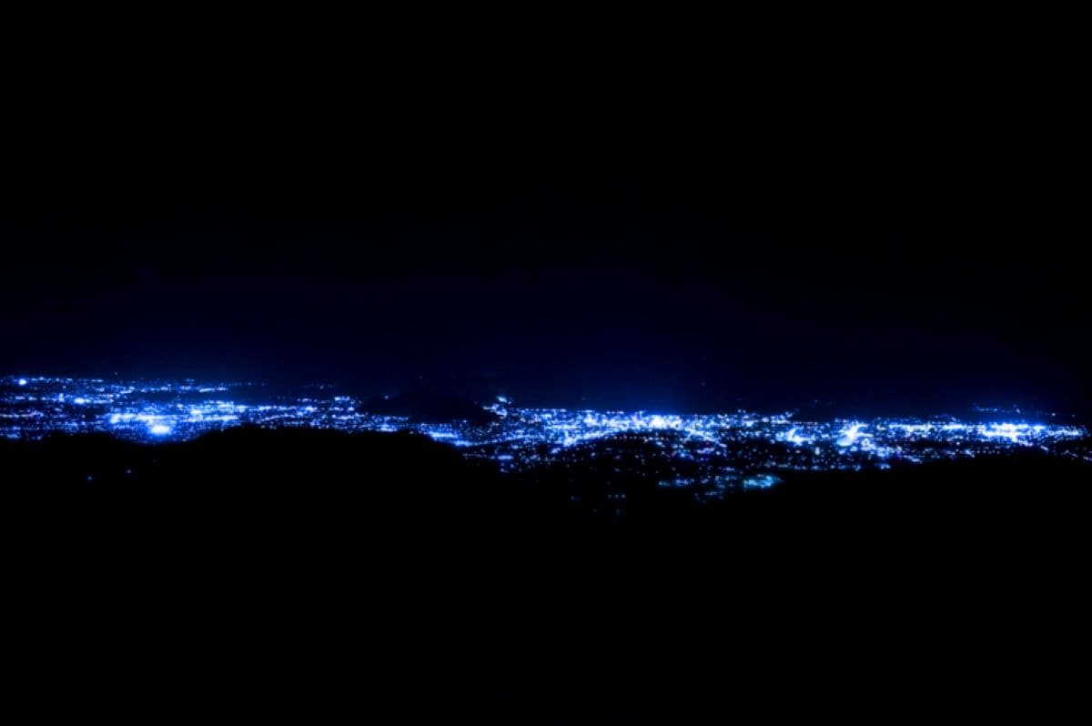 The night view from the lounge is superb