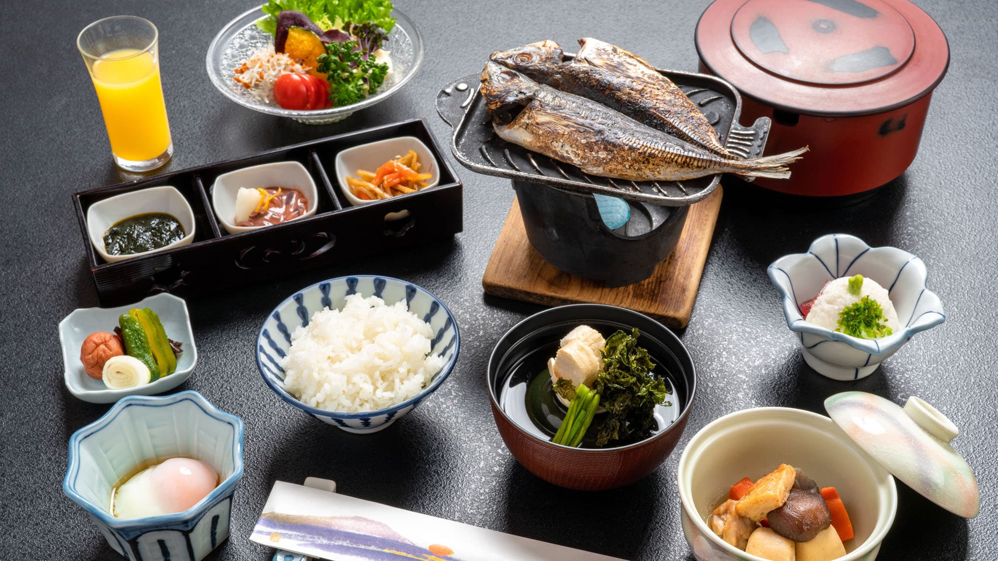 Breakfast image Grilled fish main room meal