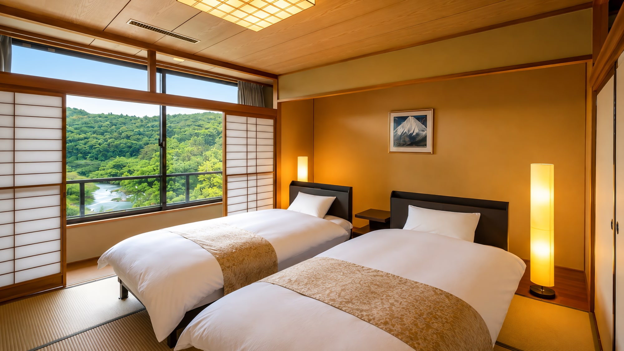 [Western-style room] The tranquility of Japan, combined with the comfort of the West.