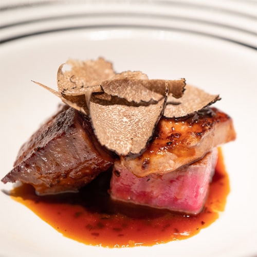 An example of our creative Japanese-Western kaiseki dinner