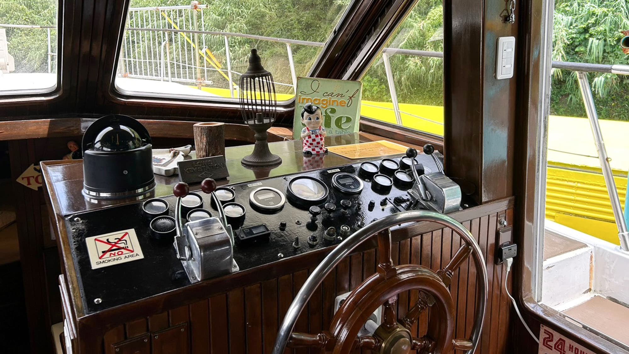 ・【巡洋艦黑珍珠號】由真實巡洋艦改造而成的客房。感覺真的是海上♪