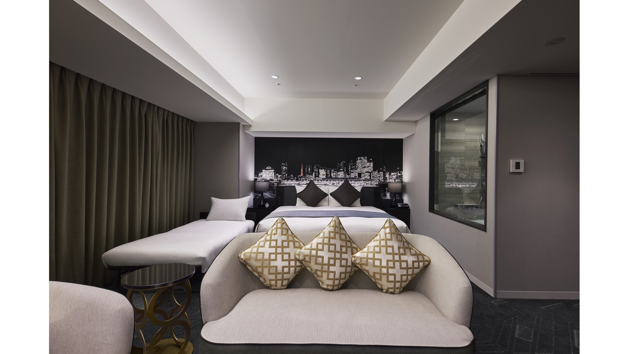 이그제큐티브 킹 53㎡ 와이드 킹 사이즈 침대 (200cm) 3인 이용 시