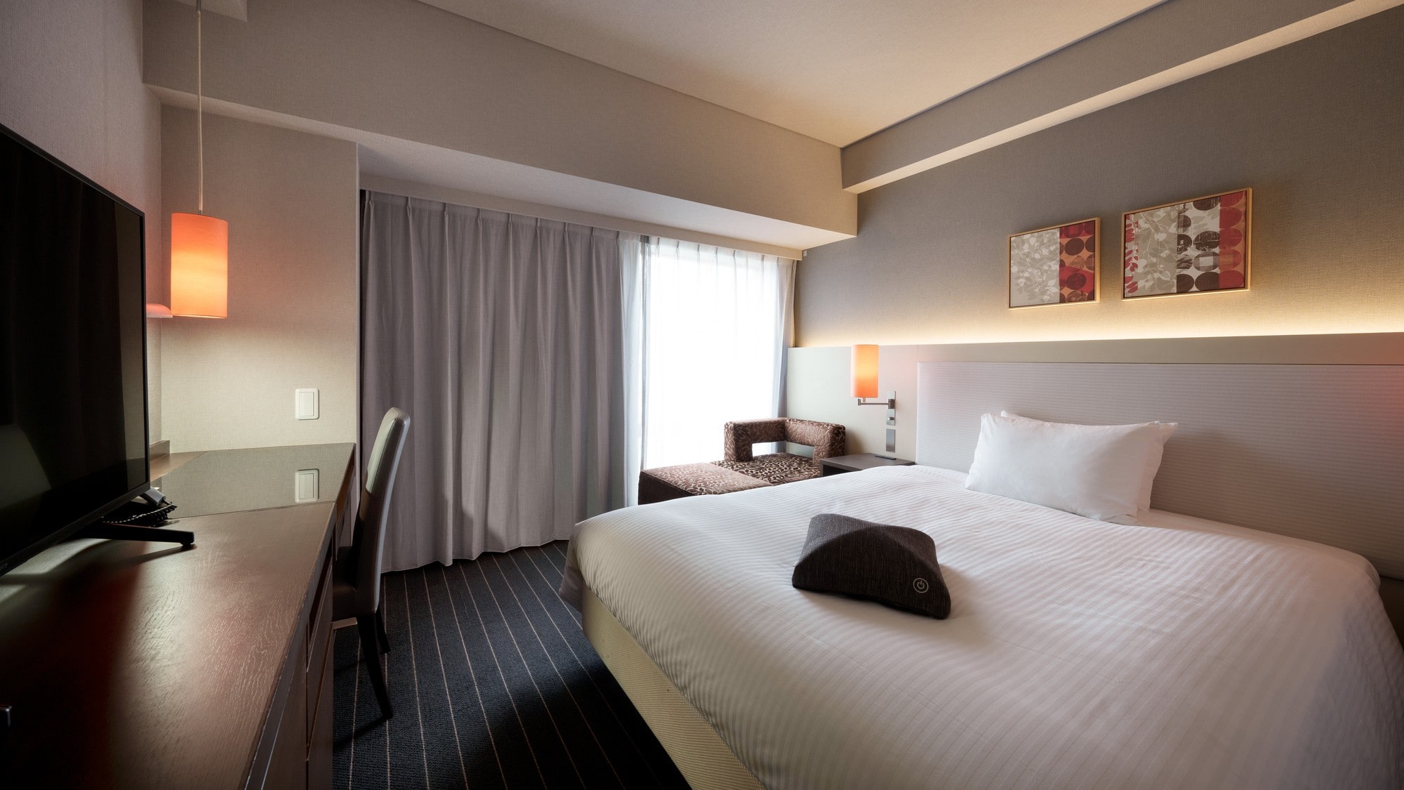 릴랙스 더블룸 일례｜18평미/침대폭 160cm/금연