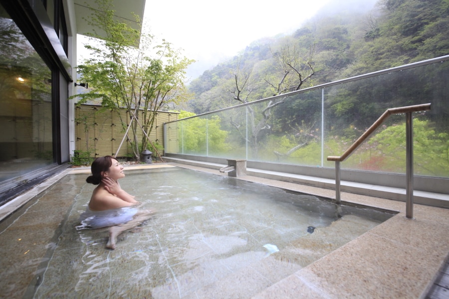 Large public bath and open-air observation bath