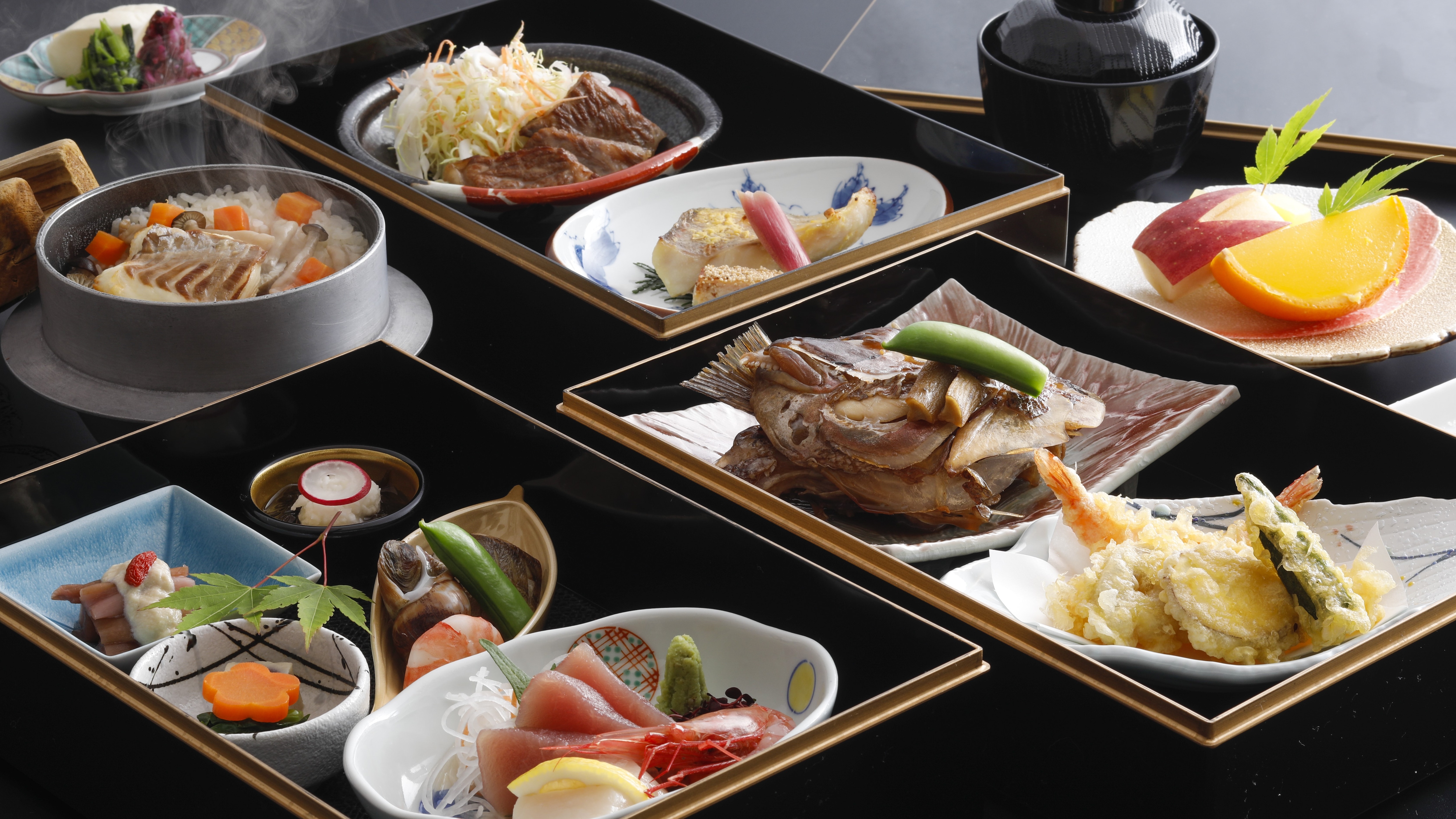 Basket-served meal