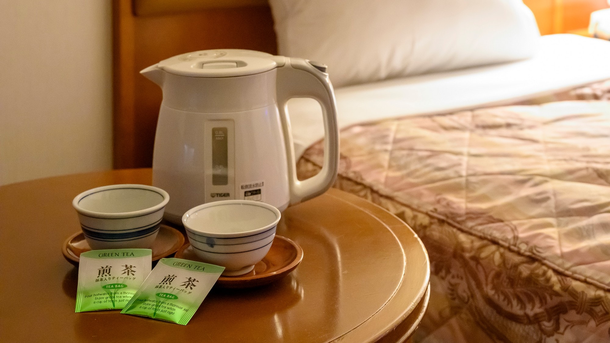 Tea set in the guest room - Take a break first