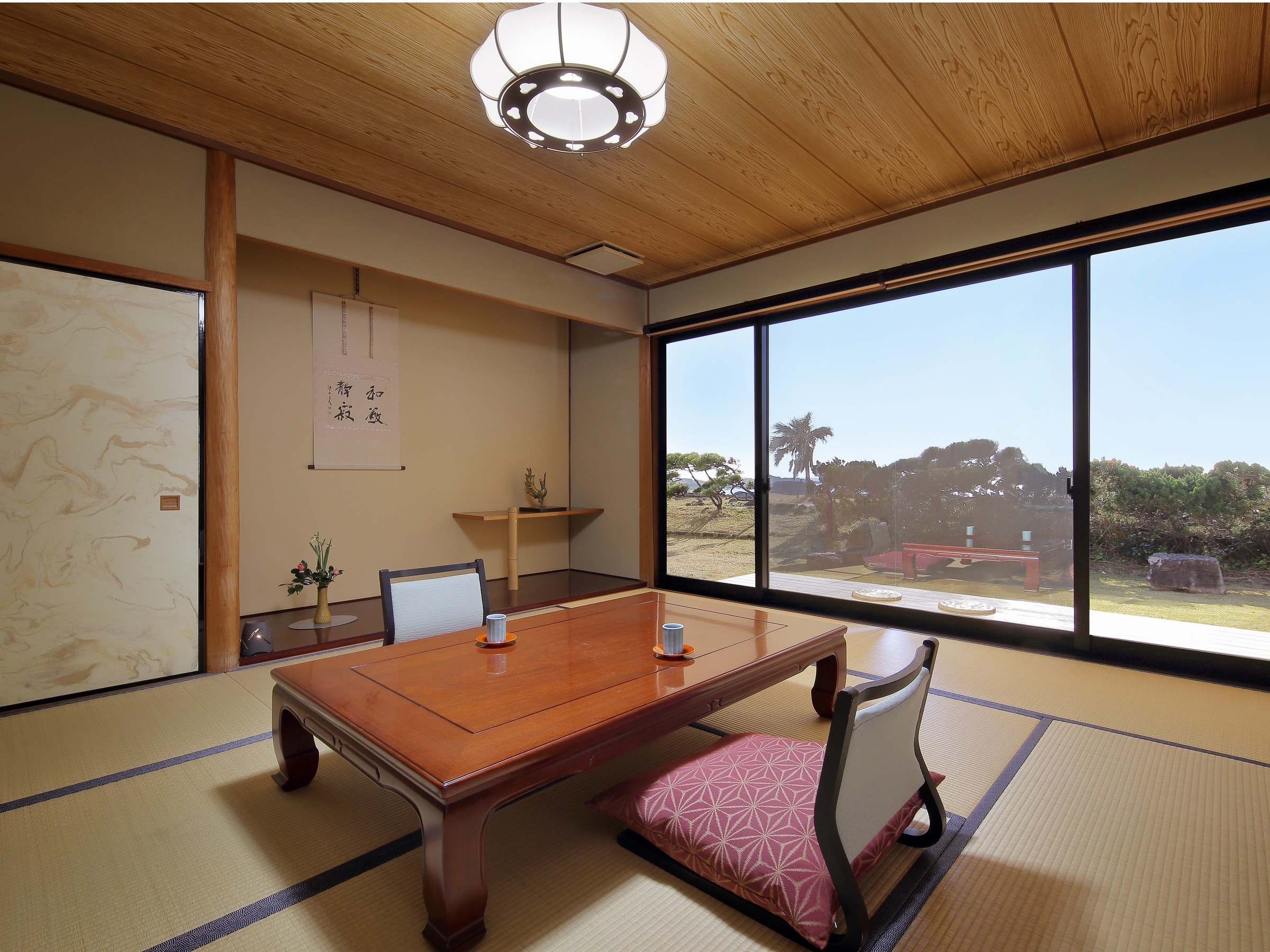 Renovated "detached room with open-air bath" type guest room