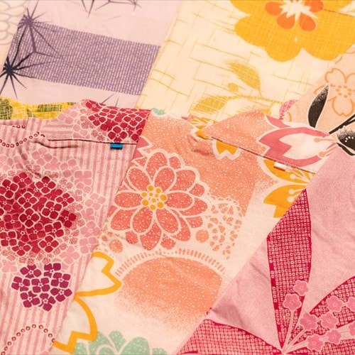 Rental of colorful yukata