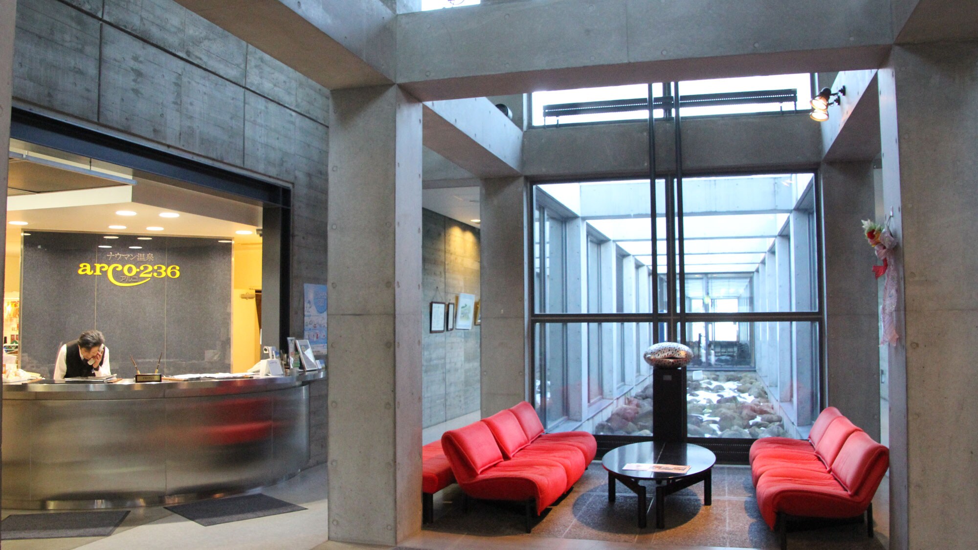 Spacious lobby