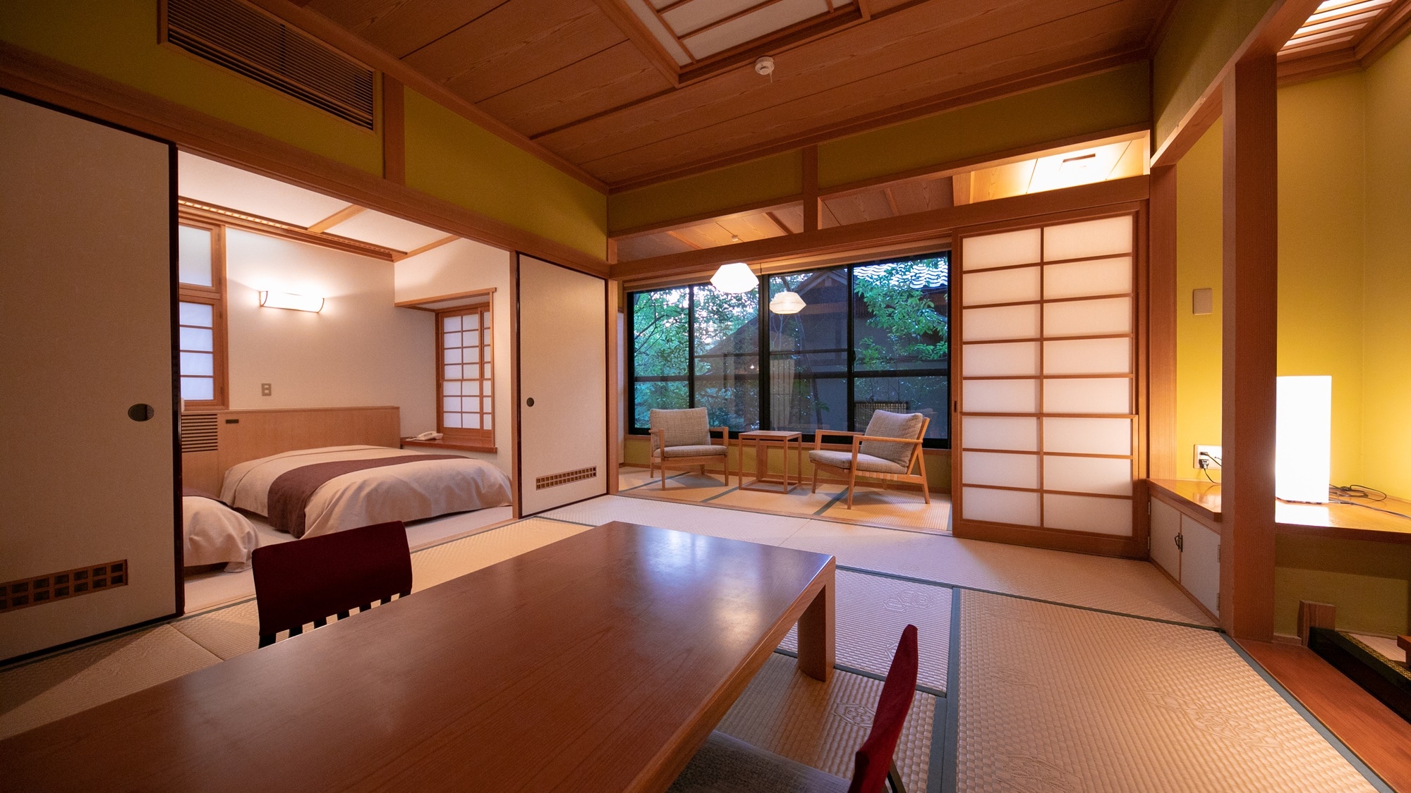 Annex (with semi open-air bath) Japanese-style room 10 tatami mats + Western-style room 8 tatami mats
