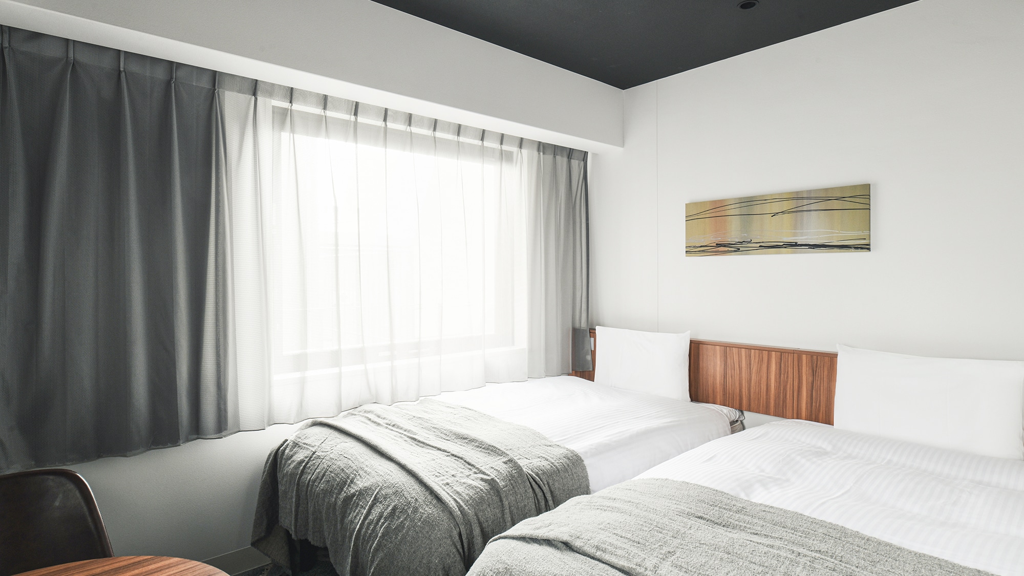 【コーナーツイン】110㎝幅のベッド×2台